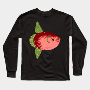 Watermelon Sunfish (Mola Mola) Long Sleeve T-Shirt